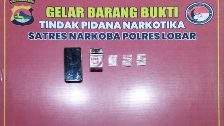 Satresnarkoba Tangkap Pria Asal Melase saat Edarkan Sabu di Meninting