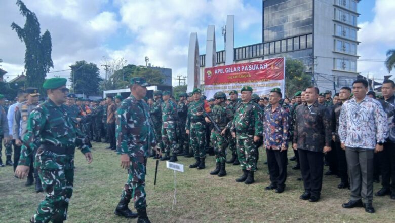 Danrem 162/WB Pimpin Apel Pengamanan Kunjungan Wapres RI