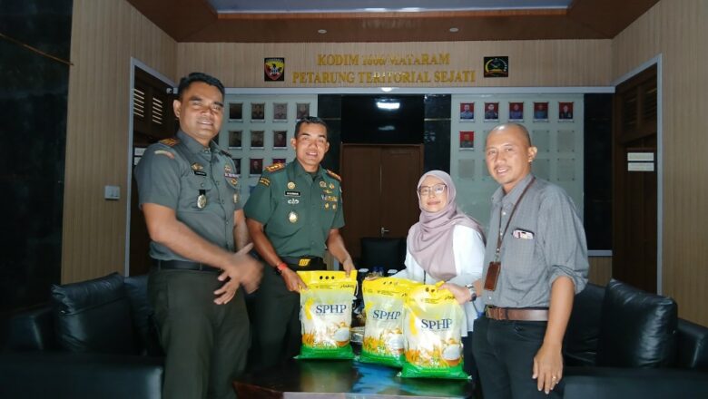 Bulog Gandeng Kodim 1606 Mataram Perluas Akses Beras Murah