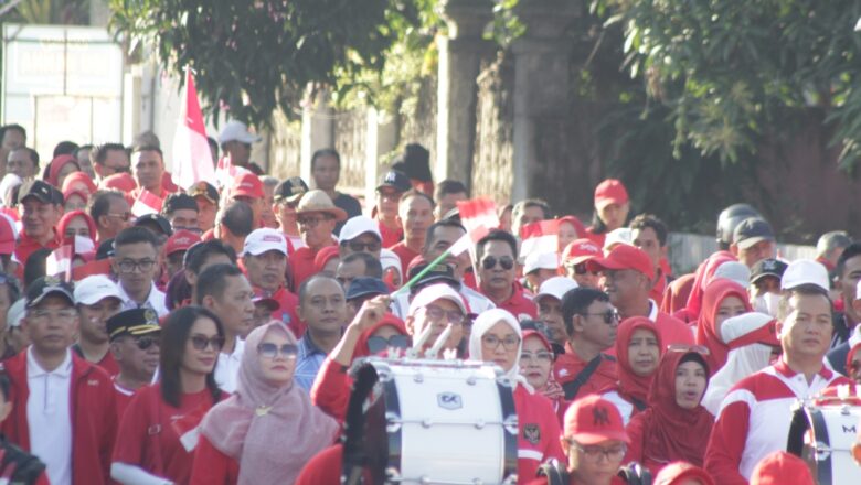 NTB Gelar Pelepasan Peserta Pembagian Bendera Merah Putih