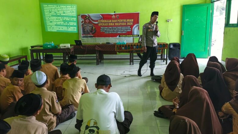 Satgas Binmas Polres Lombok Barat Edukasi Santri Ponpes Ijtihadul Mu’minin