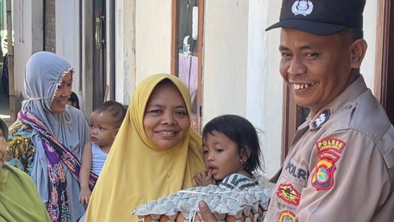 Program ‘Satu Personil Satu Telur’ Polsek Kediri Masuki Minggu ke-119