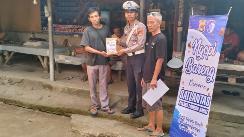Edukasi Sopir Truk, Polres Lombok Barat Angkat Isu ODOL Lewat Program Ngopi Bareng