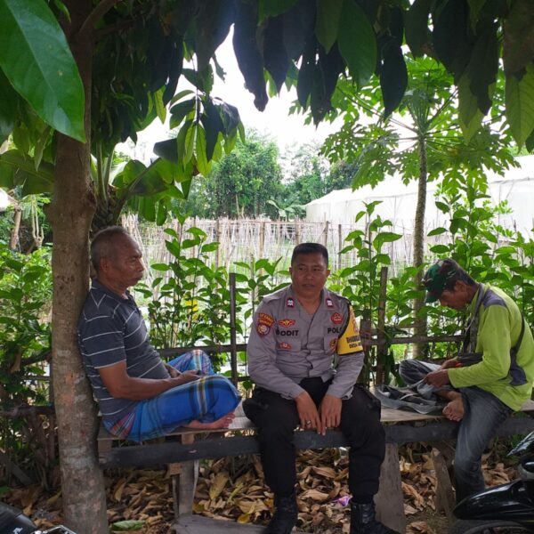 Dukung Program Ketahanan Pangan, Polsek Kuripan Sosialisasi ke Petani Dusun Tegal