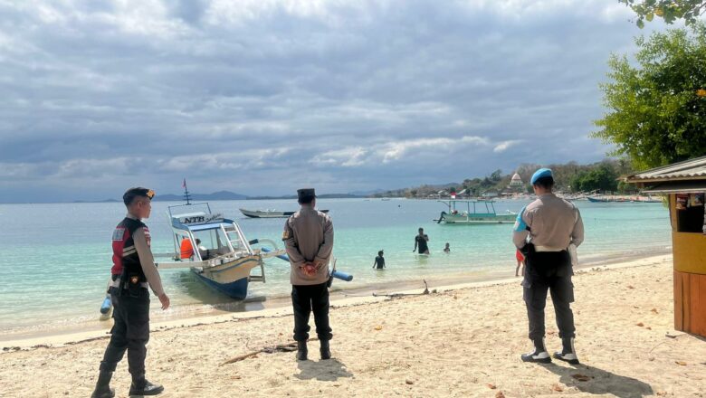 KRYD Polsek Sekotong Cegah Kejahatan 3C di Pantai Elak-Elak