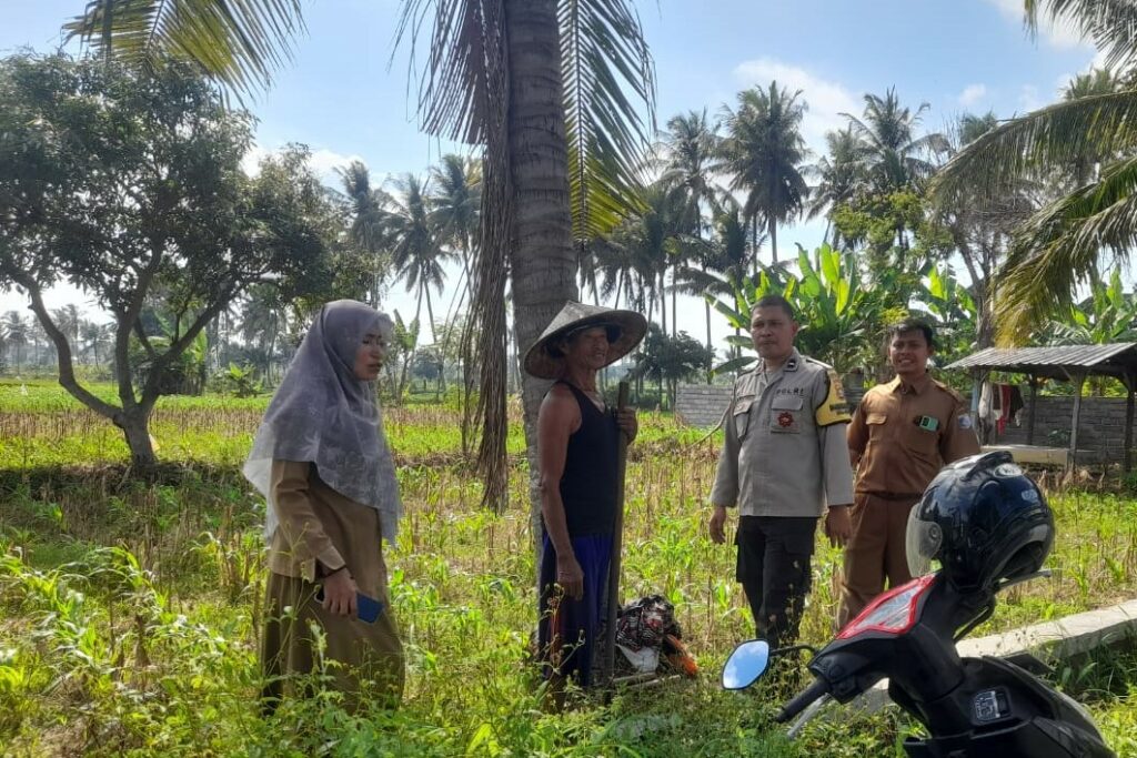 Bhabinkamtibmas, PPL, Desa Gelogor, Kediri Lombok Barat, ketahanan pangan