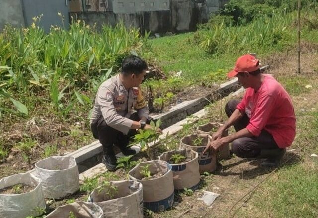 Polri Dukung Program Ketahanan Pangan Lewat Edukasi Pertanian di Desa Kuranji