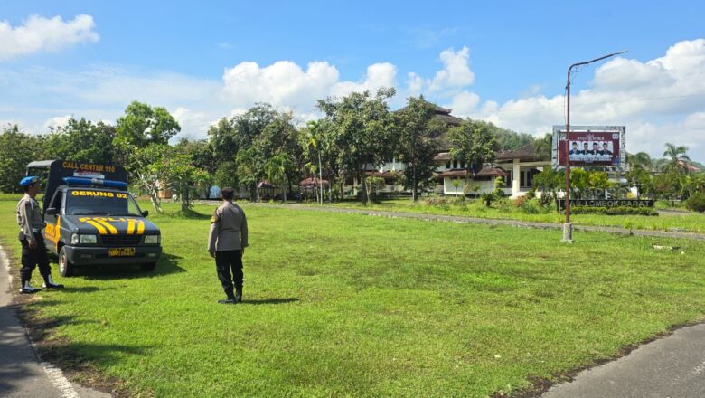Cegah Gangguan Kamtibmas, Polsek Gerung Gelar Patroli di Obyek Vital Lombok Barat
