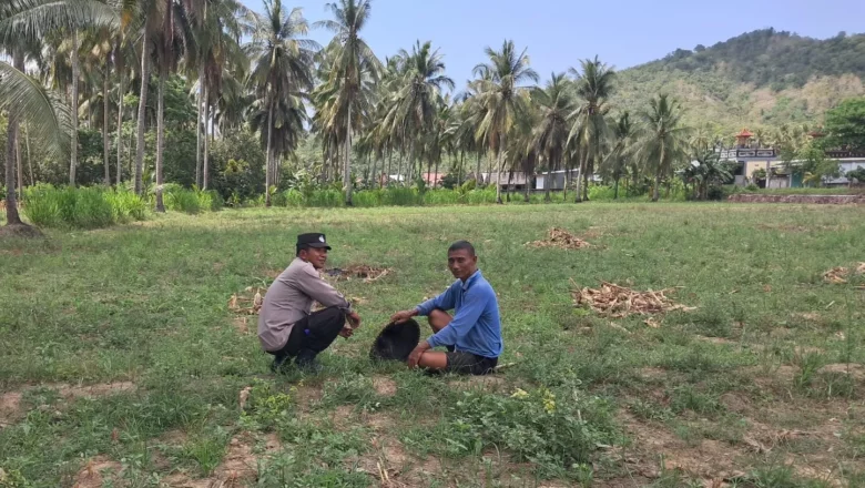 Sinergi Polri dan Warga Sekotong: Dari Jaga Kamtibmas ke Swasembada Pangan