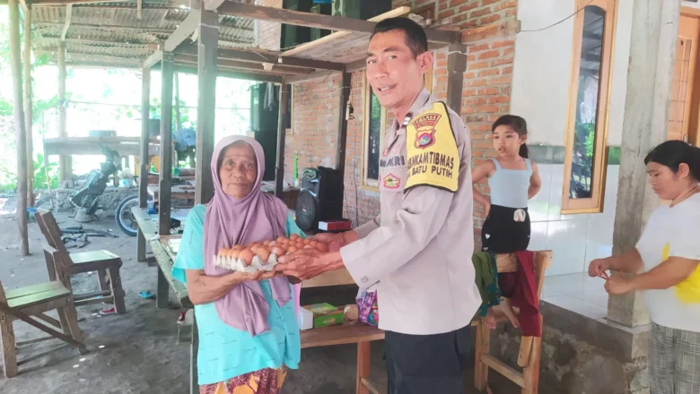 Aksi Hangat Bhabinkamtibmas Sekotong, Bantu Warga Lewat Program Nutrisi Mantap