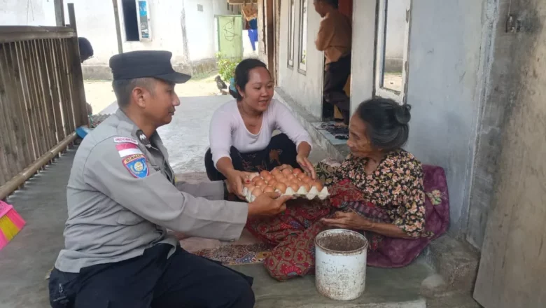 Kehangatan Polri di Sekotong: Nutrisi Mantap untuk Warga Prasejahtera