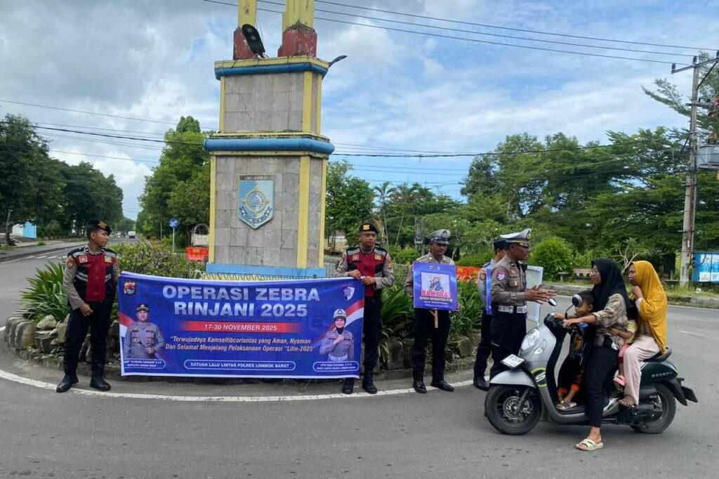 Ciptakan Kamseltibcarlantas, Operasi Zebra di Lombok Barat