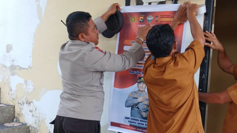 Cepat Tanggap! Polsek Gerung Edukasi Warga Tentang Nomor Darurat Polisi 110