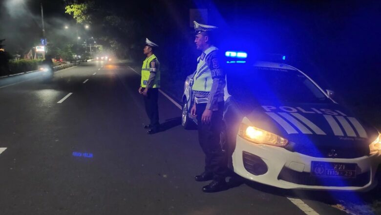 Cegah Balap Liar dan Pohon Tumbang, Satlantas Polres Lombok Barat Patroli Intensif di Jalur Vital
