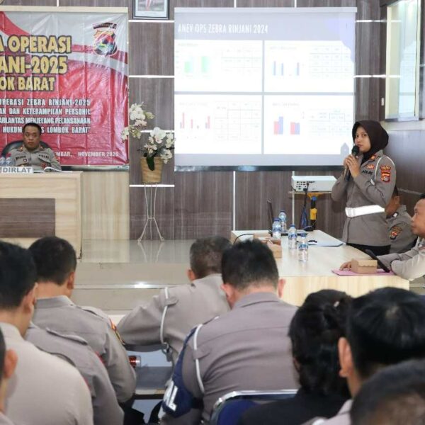 Siap Tekan Laka Lantas, Polres Lobar Gelar Lat Pra Ops Zebra Rinjani