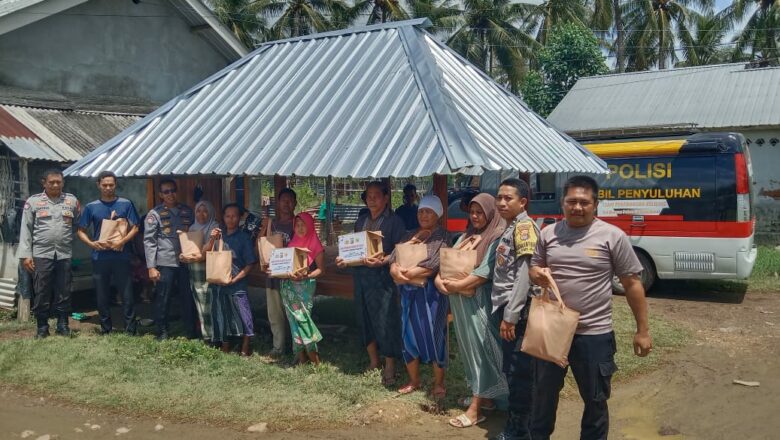Aksi Humanis, Polres Lombok Barat Salurkan Nutrisi Mantap
