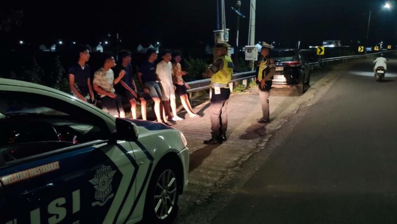 Patroli Malam Polres Lobar Amankan Bypass BIL 2, Pastikan Kamtibcar Lantas