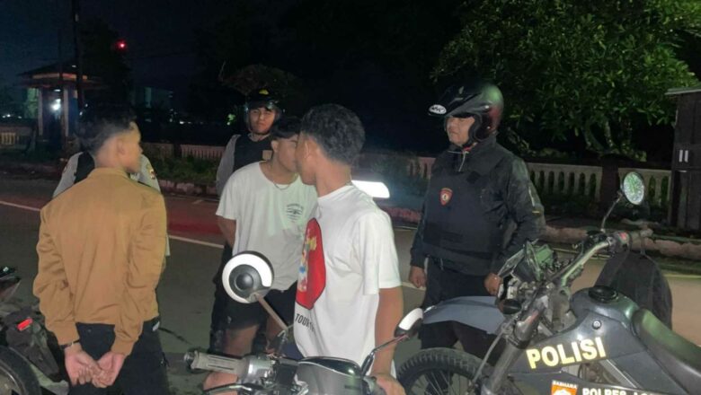 Cegah Kriminalitas Malam, Samapta Polres Lobar Gelar Patroli Perintis Presisi