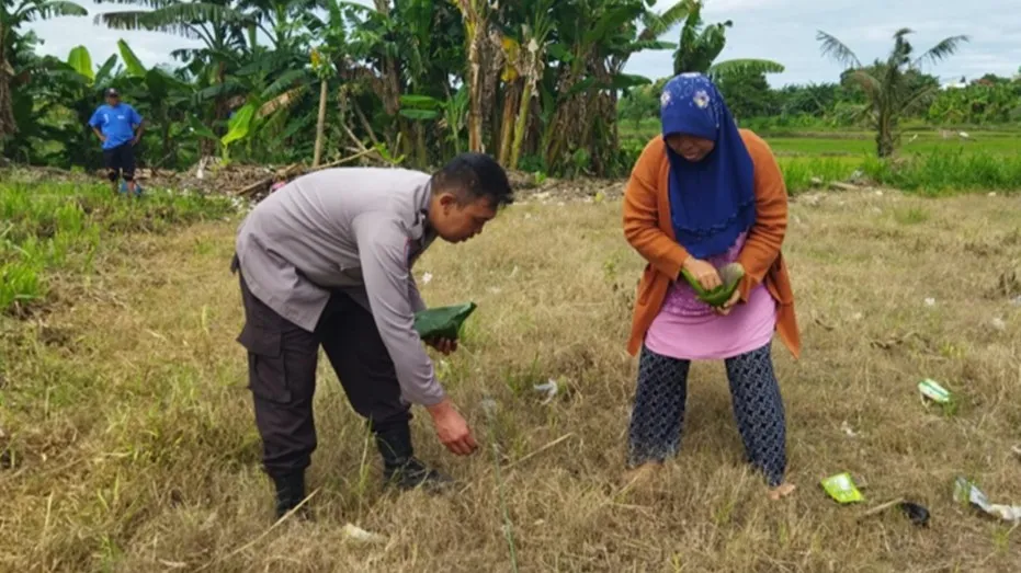 Sinergi Polsek Labuapi dan Warga Wujudkan Desa Mandiri Pangan