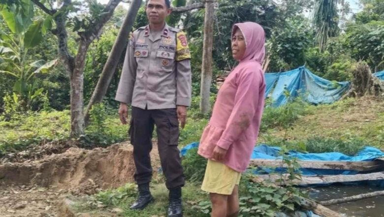 Bhabinkamtibmas Edukasi Warga Manfaatkan Lahan Pekarangan