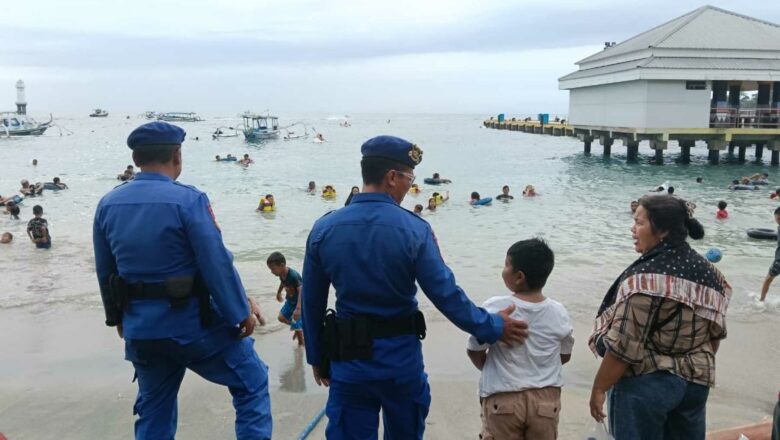 Pengamanan Ketat Pantai Batu Layar Pasca Tahun Baru