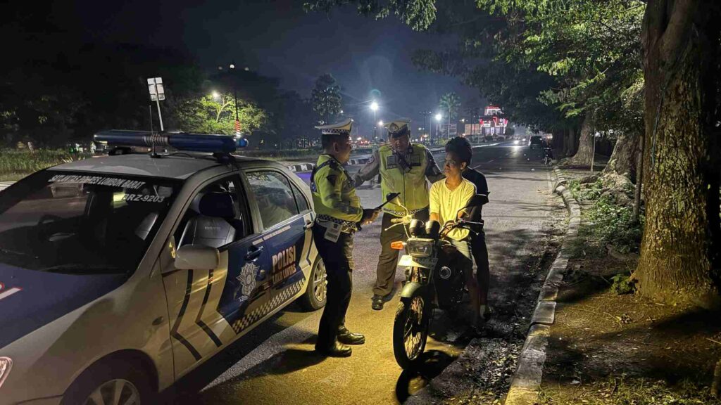 Patroli KRYD Polres Lombok Barat Sasar Balap Liar di Jalur Bypass