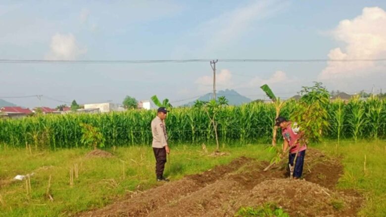 Polsek Labuapi Edukasi Petani Optimalkan Lahan Produktif