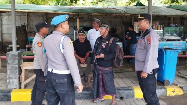 Polsek Kawasan Pelabuhan Lembar Gelar Patroli Dialogis Jaga Kondusivitas