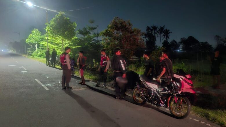 Cegah Balap Liar, Sat Samapta Polres Lobar Sisir Jalur Bypass