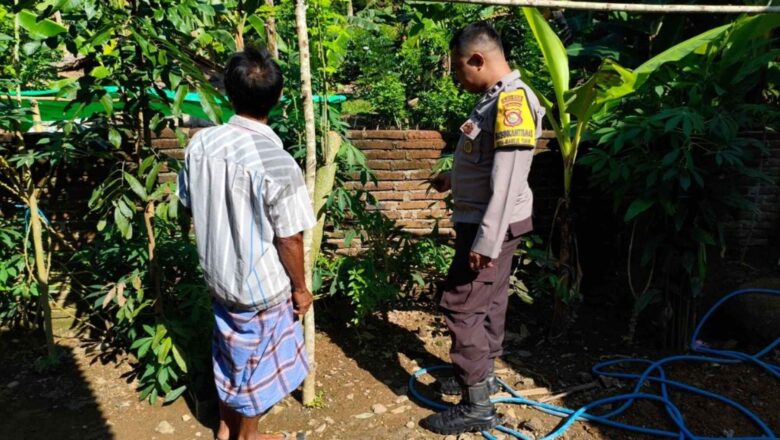 Bhabinkamtibmas Mareje Timur Edukasi Ketahanan Pangan Warga