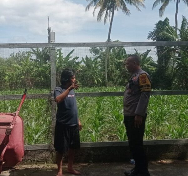 Bhabinkamtibmas Desa Kuranji Dorong Optimalisasi Lahan Produktif