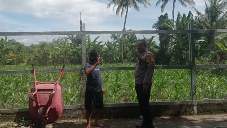 Bhabinkamtibmas Desa Kuranji Dorong Optimalisasi Lahan Produktif